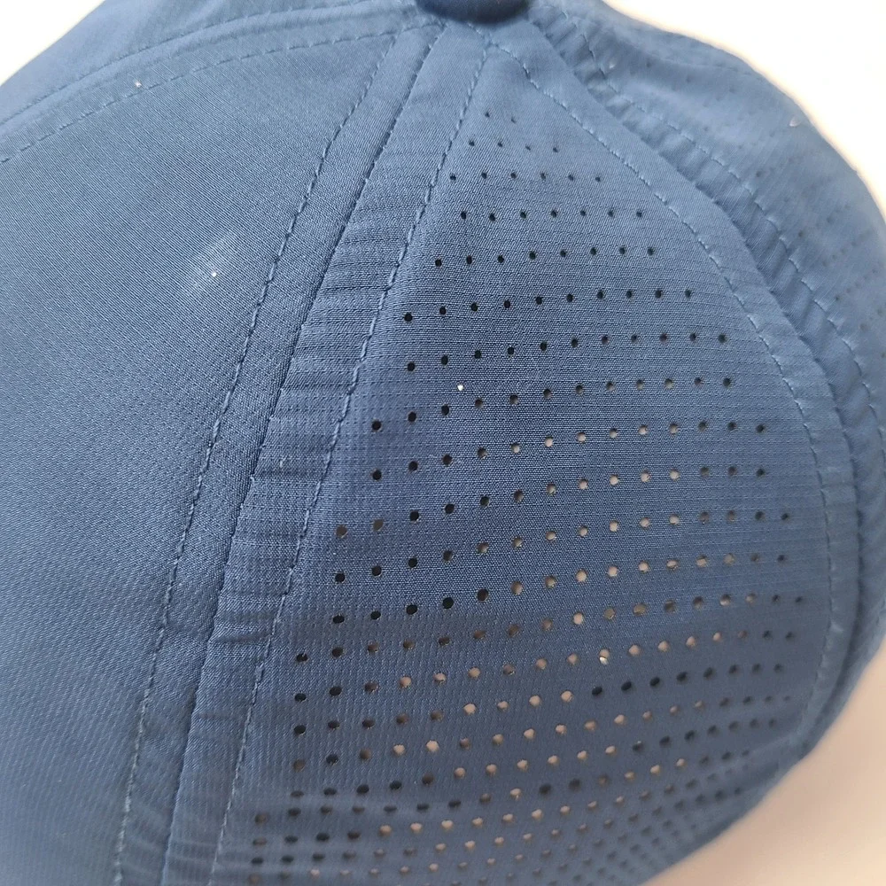 Nike Hat Adjustable Blue White Nike Golf Perforated Mesh Swoosh Logo Casual Men